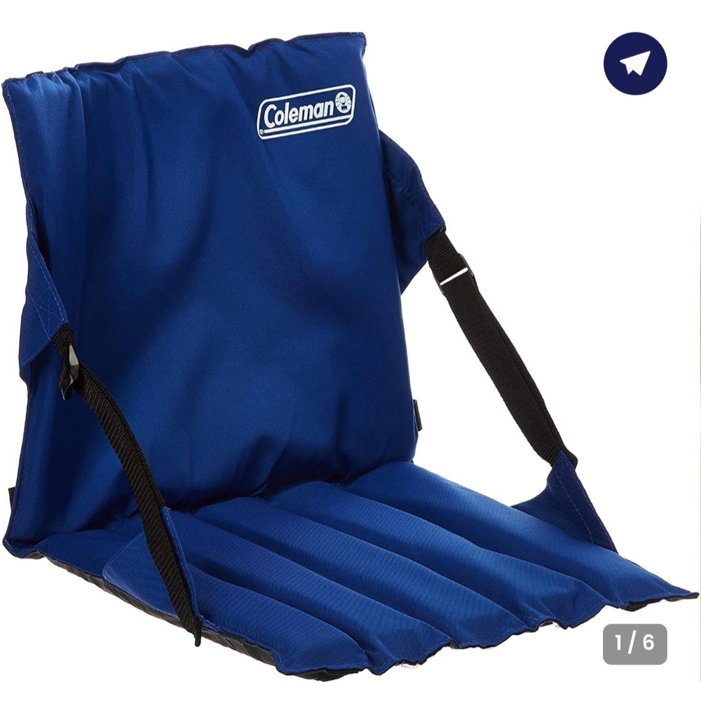 Coleman Blue Portable Stadium Seat New With Tags